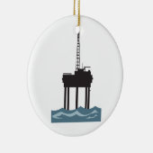 小型オフショア油リグ セラミックオーナメント (右)