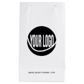 小型カスタム紙ショッピングバッグロゴ/文字 スモールペーパーバッグ (正面)