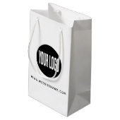 小型カスタム紙ショッピングバッグロゴ/文字 スモールペーパーバッグ (裏面アングル)