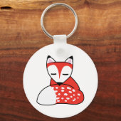 小型キツネ キーホルダー (正面)