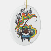 小型グランドピアノのオーナメント セラミックオーナメント (右)