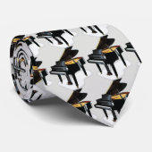 小型グランドピアノ- GreyBkg ネクタイ (ロール)