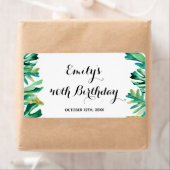 小型シャンペンのボトルのラベルの植物の熱帯 ラベル (インサイチュ)