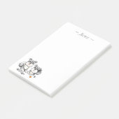 小型シュナウツァーのメモ帳 ポストイット (アングル)