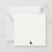 小型シュナウツァーノートカード ノートカード (裏面)