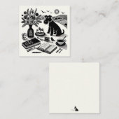 小型シュナウツァーノートカード ノートカード (正面/裏面)