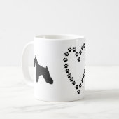 小型シュナウツァー愛コーヒー・マグ コーヒーマグカップ (正面左)