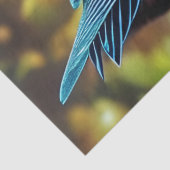 小型ターコイズフクロウ 薄葉紙 (詳細)