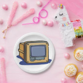 小型テレビ ペーパープレート (パーティー)