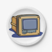 小型テレビ ペーパープレート (正面)