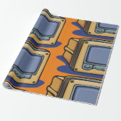 小型テレビ ラッピングペーパー (アンロールド)