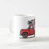 小型トラックのキャンピングカーRVのマグ コーヒーマグカップ (正面左)