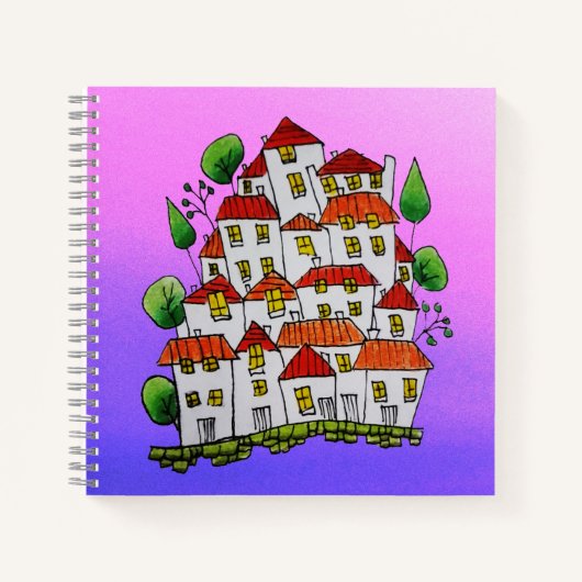 小型ノートブック（ドードル – 手書き） ノートブック (正面)