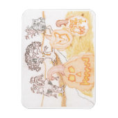 小型ハロウィーン磁石 マグネット (縦)