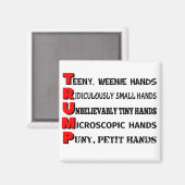 小型ハンズトランプ冷凍機磁石 マグネット (正面/裏面)