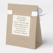 小型ビーズワックスキャンドル用ミニ養蜂製品箱 フェイバーボックス (裏面サイド)