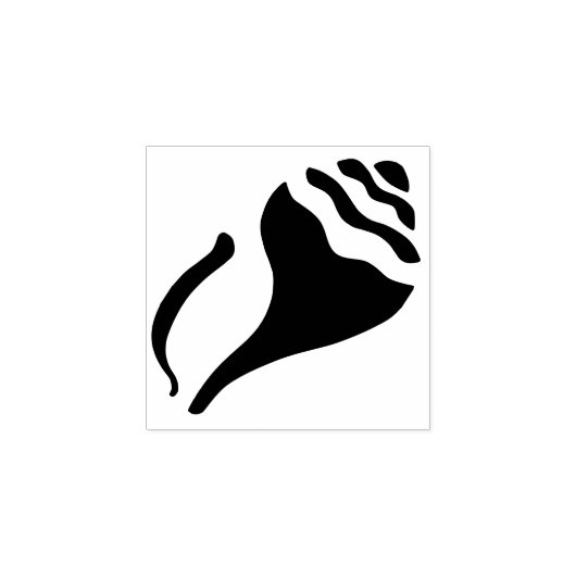 小型ビーチステンシルコンチシェルデザイン ラバースタンプ (インプリント)