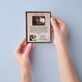 小型ピンクスワール化粧品パーティーフライヤー チラシ (手)