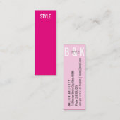 小型ピンク スキニー名刺 (正面/裏面)