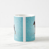 小型ピンシャーハッピーバースデーデザイン コーヒーマグカップ (中央)