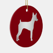 小型ピンシャー セラミックオーナメント (右)