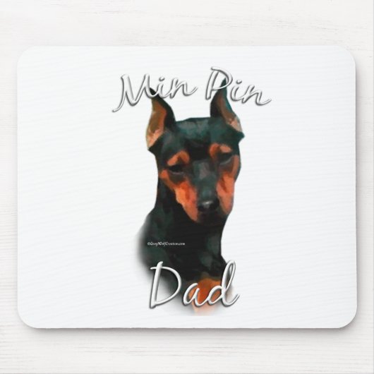 小型ピンシャー（バルク）パパ2 マウスパッド (正面)