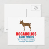 小型ピンシャー ポストカード (正面/裏面)