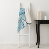 小型フリースブランケット流木ビーチヨットデザイン シェルパブランケット (インサイチュ)