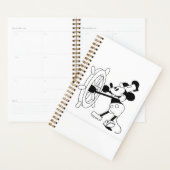 小型プランナー14x21cmアイコニックSteamboat Willie プランナー手帳 (ディスプレー)
