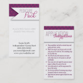 小型ペディキュアのパック 名刺 (正面/裏面)