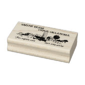 小型ホームステッドファーム卵カートン食品ラベルv2 ラバースタンプ (スタンプ)