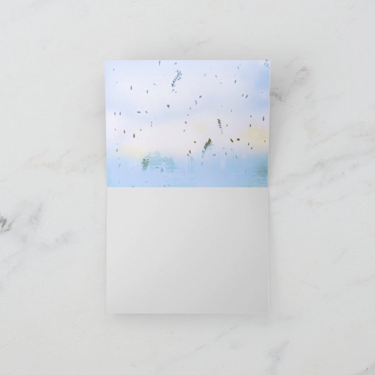 小型ポニー馬ミニファーム動物 サンキューカード (内部)