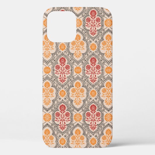 小型ムガル花柄デザイン背景画 Case-Mate iPhoneケース (裏面)
