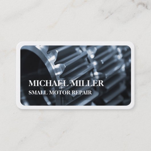 小型モーター修理 名刺 (正面)