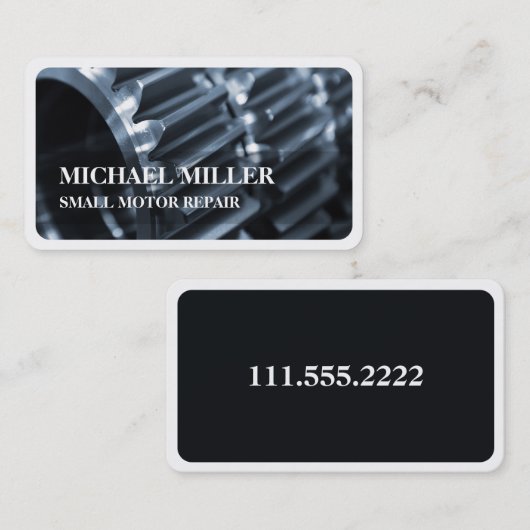 小型モーター修理 名刺 (正面/裏面)