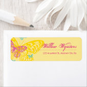 小型ラベルシール：：蝶6 ラベル (インサイチュ)