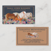 小型乗馬繁殖ポニー 名刺 (正面/裏面)