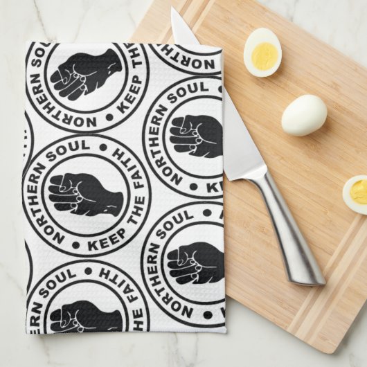 小型北の精神 キッチンタオル (四つ折り)