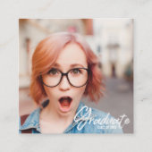 小型卒業の発表|の名刺 コーリングカード (正面)