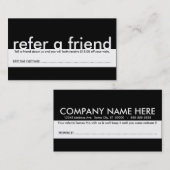 小型友人を参照して下さい 紹介カード (正面/裏面)