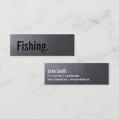 小型名刺を採取する石炭黒 スキニー名刺 (正面/裏面)