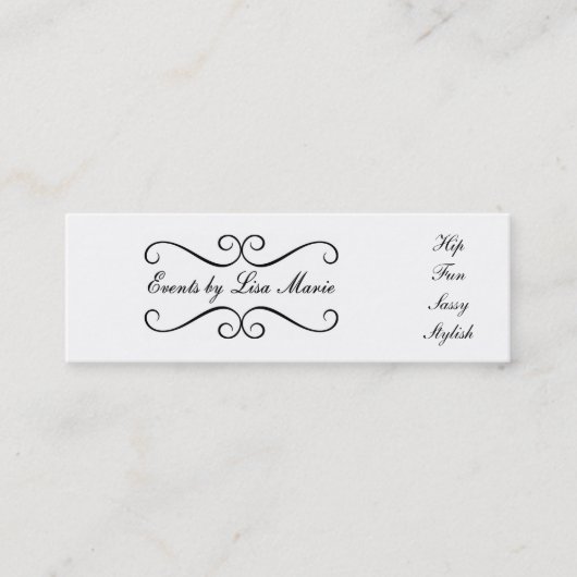 小型名刺 スキニー名刺 (正面)