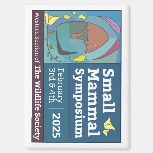 小型哺乳類シンポジウム磁石 マグネット (正面)