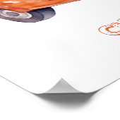 小型宇宙飛行士のオートバイをカスタマイズ ポスター (角)