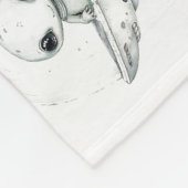 小型宇宙飛行士マイルストーンブランケット フリースブランケット (角)