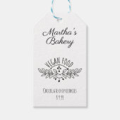 小型店パンビーガン食料価格ラベル ギフトタグ (正面)