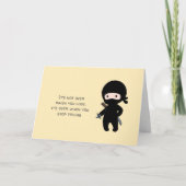 小型忍者投下スター引用文黄空白の色 カード (正面)