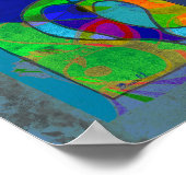 小型抽象アートポスター 8.5 x 11 ポスター (角)