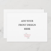 小型招待状テンプレート横(4.5 x 6.25) 招待状 (正面/裏面)