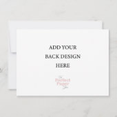 小型招待状テンプレート横(4.5 x 6.25) 招待状 (裏面)